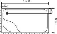 Поддон для душа Royal Bath BP RB 8100BP R с сифоном