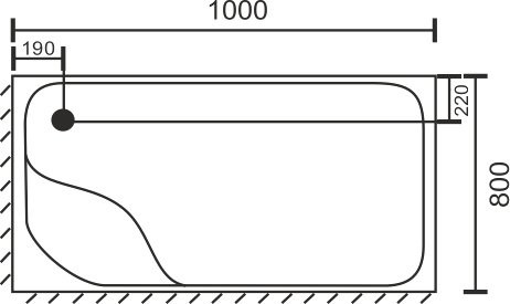 Поддон для душа Royal Bath BP RB 8100BP R с сифоном