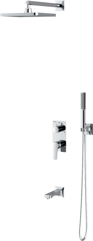 Душевой комплект Teska Ciera Pro AS3360 С ВНУТРЕННЕЙ ЧАСТЬЮ, хром