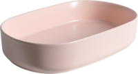Накладная раковина Allen Brau Fantasy Oval 55x36, розовая