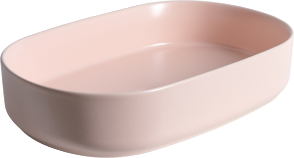 Накладная раковина Allen Brau Fantasy Oval 55x36, розовая