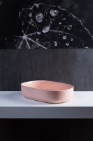 Накладная раковина Allen Brau Fantasy Oval 55x36, розовая