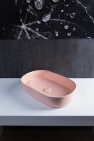 Накладная раковина Allen Brau Fantasy Oval 55x36, розовая