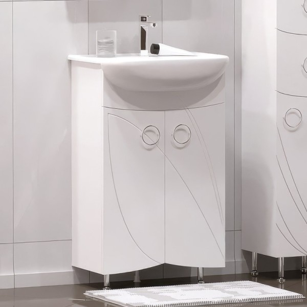 Тумба под раковину без столешницы Corozo Ультра Флора 55 напольная