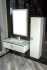 Мебель для ванной Armadi Art Lucido 100, жемчужная белая, раковина 852-100-W, ножки хром