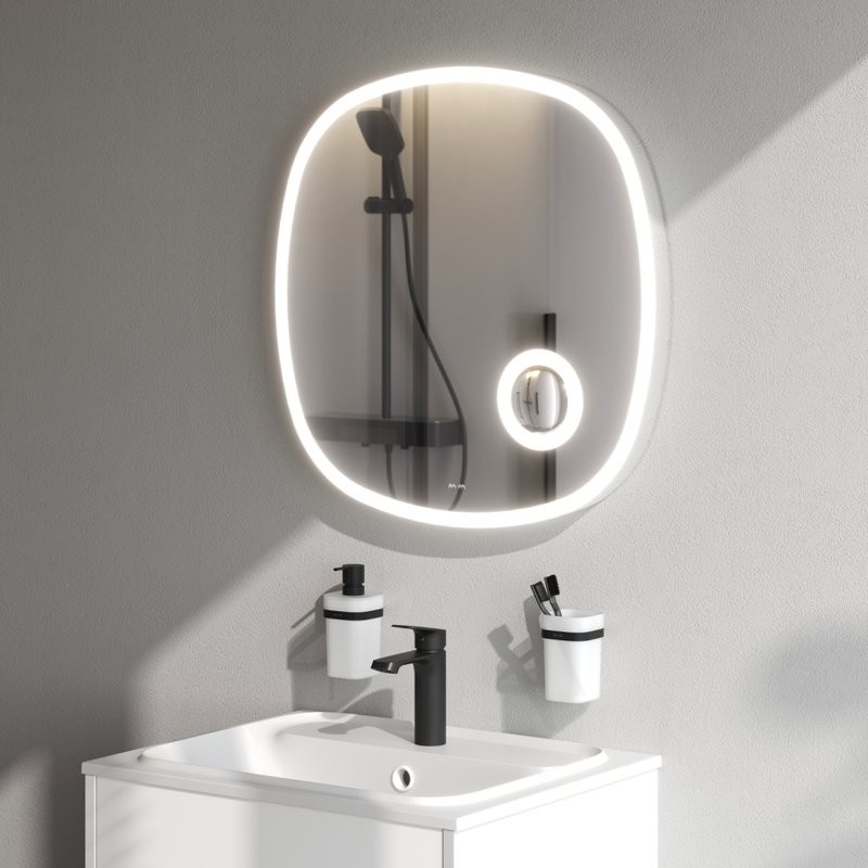 Зеркало AM.PM Func 65 с подсветкой светодиодной, ИК сенсором и косметическим зеркалом