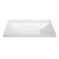 Тумба с раковиной Belux Фаворит 65 подвесная, белая глянцевая