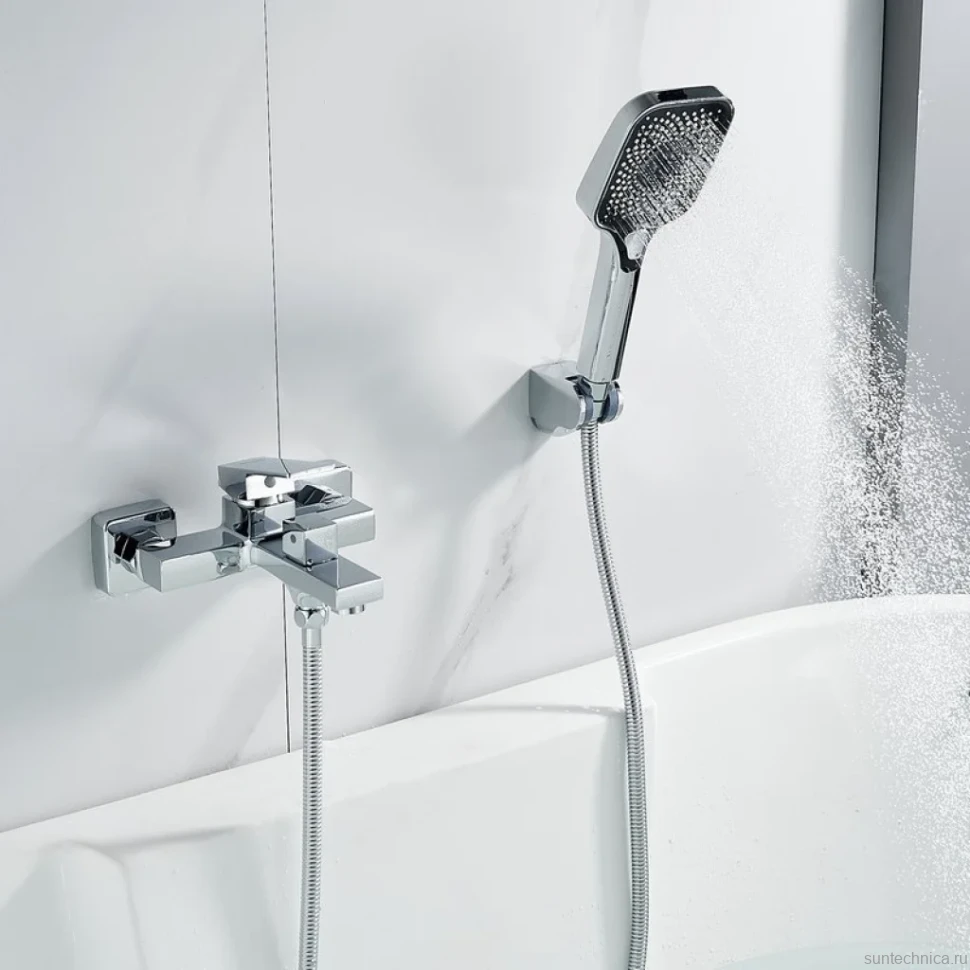 Смеситель для ванны с душем Shevanik S9602 хром