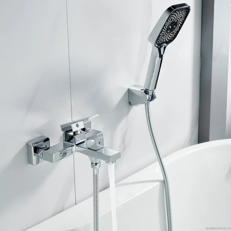 Смеситель для ванны с душем Shevanik S9602 хром