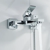 Смеситель для ванны с душем Shevanik S9602 хром Смеситель для ванны с душем Shevanik S9602 хром