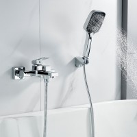 Смеситель для ванны с душем Shevanik S9602 хром