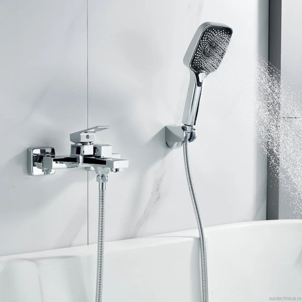 Смеситель для ванны с душем Shevanik S9602 хром