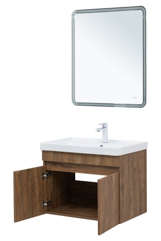 Мебель для ванной комнаты Aquanet Оптима 70 подвесная, дуб рустикальный