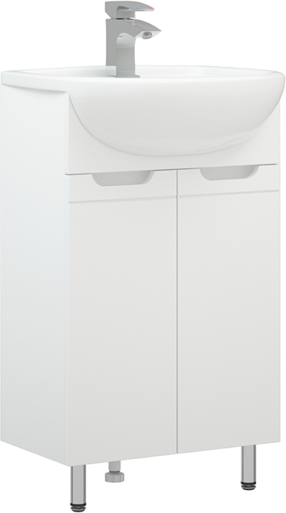 Тумба с раковиной Corozo Лея 50 белая