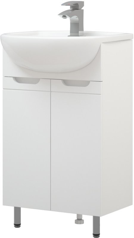 Тумба с раковиной Corozo Лея 50 белая