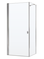 Душевой уголок Ravak Chrome CRV1-80+CPS-80 профиль блестящий, стекло прозрачное Transparent