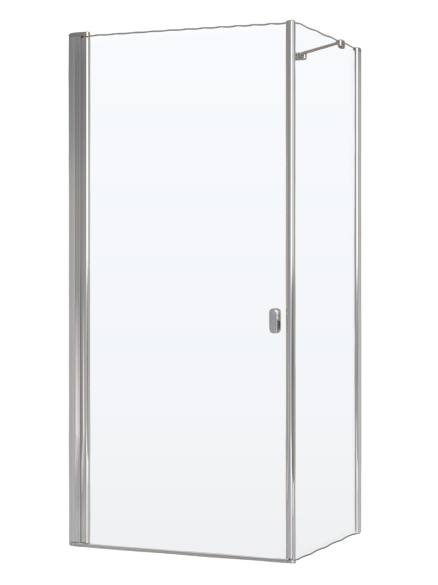 Душевой уголок Ravak Chrome CRV1-80+CPS-80 профиль блестящий, стекло прозрачное Transparent