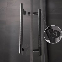 Душевой уголок Veconi Premium Trento PTC-20GR 100x100, профиль брашированный графит, стекло прозрачное