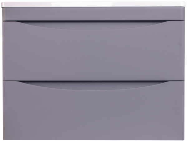 Тумба с раковиной Style Line Бергамо Мини 70 Люкс Plus подвесная, антискрейтч серая