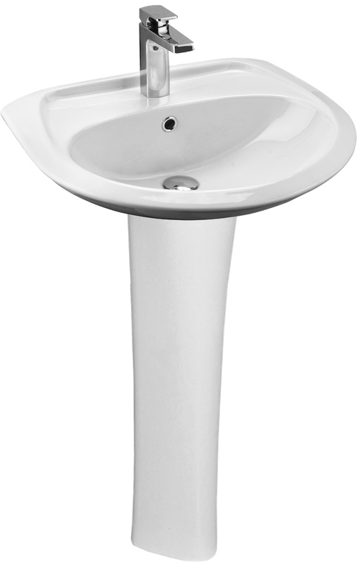 Раковина Santek Бриз 1WH110466 60 с пьедесталом Биц 1WH110595