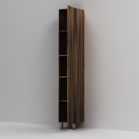 Шкаф-пенал для ванной AM.PM Gem 30 R напольный, орех