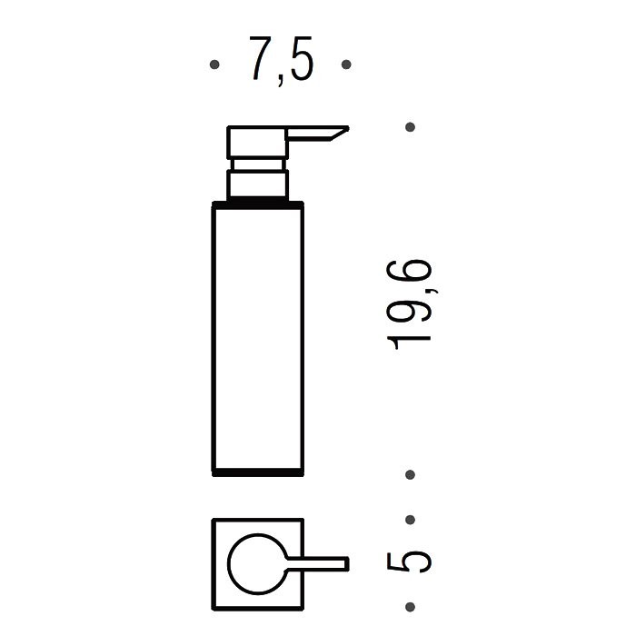 Дозатор для жидкого мыла Colombo Design MiniQ B9344.OM настольный, золото