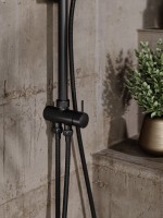 Душевой комплект Смеситель Orange One Life P02-100b + Стойка O-Shower OW02b