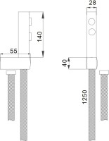 Гигиенический душ D-lin D61039 хром