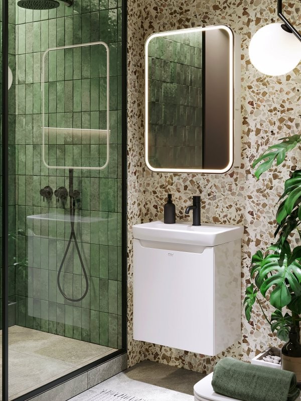 Мебель для ванной комнаты Alavann Lana 50 подвесная, белая