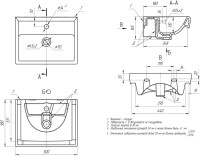 Мебель для ванной комнаты Alavann Lana 50 подвесная, белая