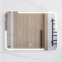 Зеркало Laparet Atlas 80х60 с подсветкой, диммером, с функцией антизапотевания
