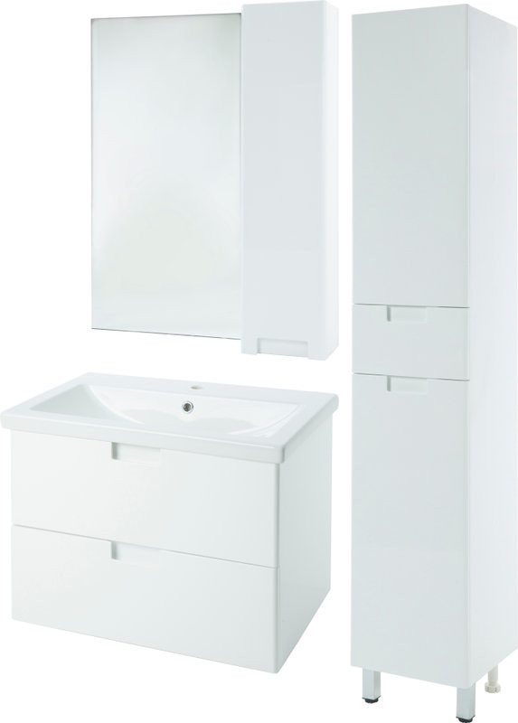 Зеркало Bellezza Пегас R 60 белое