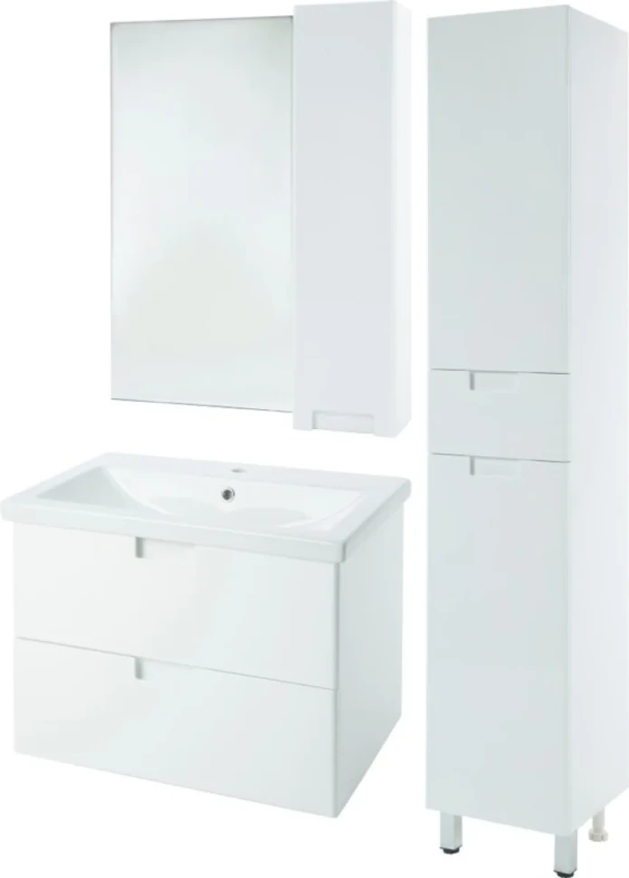 Зеркало Bellezza Пегас R 60 белое