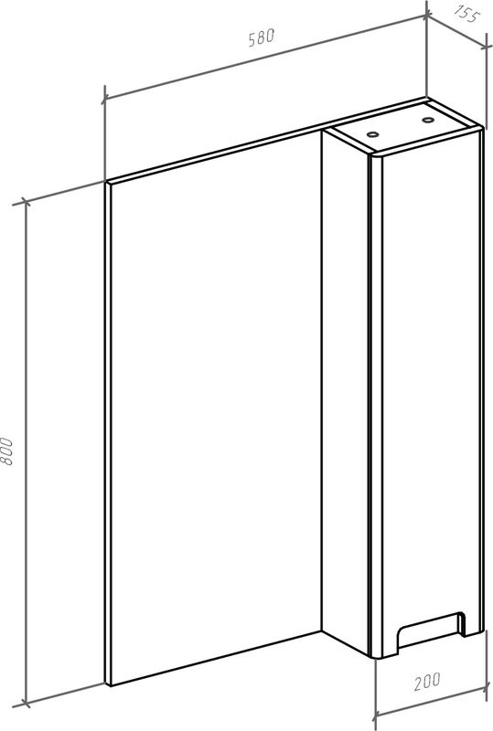 Зеркало Bellezza Пегас R 60 белое