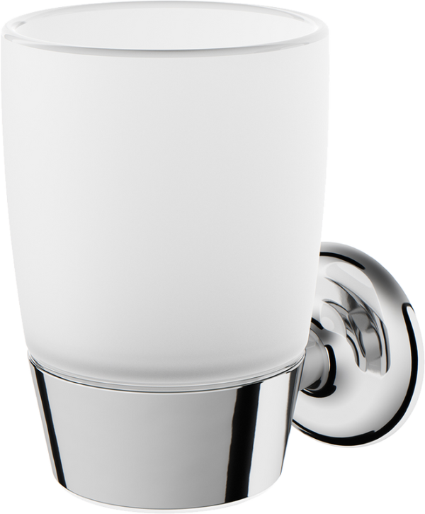 Стакан для ванной AM.PM Like A8034300 настенный, хром, стеклянный