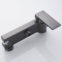 Гигиенический душ Rose R1805T-1 со смесителем, оружейная сталь