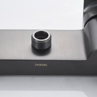 Гигиенический душ Rose R1805T-1 со смесителем, оружейная сталь
