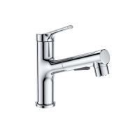 Смеситель для раковины Wonzon & Woghand WW-A40862-CR с выдвижным изливом, хром