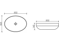 Накладная раковина Ceramicanova Element CN6056MW белая матовая