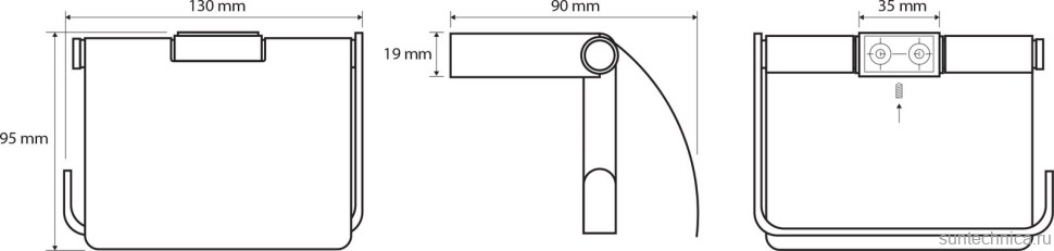 Набор Ершик Bemeta Nero 135913090 + Держатель 135012010