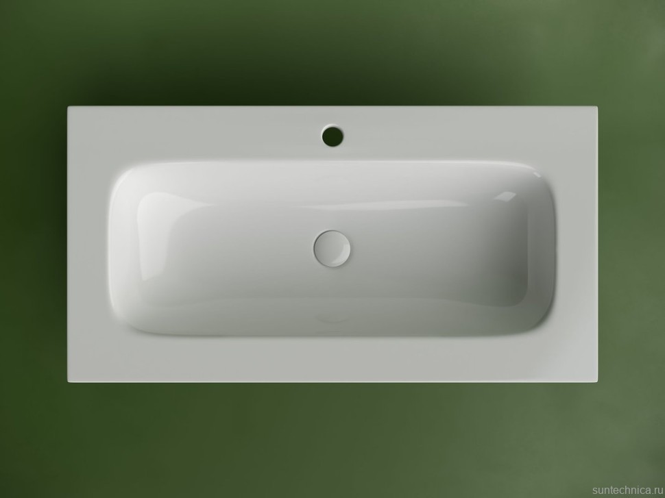 Мебельная раковина Ceramicanova Grace прямоугольная 91см с отверстием под смеситель CN7019