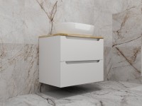 Тумба с раковиной Style Line Бали 70 подвесная, белый софт