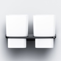 Стакан для ванной AM.PM Inspire 2.0 A50A343422 настенный, черный, стеклянный, двойной Стакан для ванной AM.PM Inspire 2.0 A50A343422 настенный, черный, стеклянный, двойной