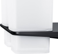Стакан для ванной AM.PM Inspire 2.0 A50A343422 настенный, черный, стеклянный, двойной Стакан для ванной AM.PM Inspire 2.0 A50A343422 настенный, черный, стеклянный, двойной