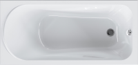 Акриловая ванна AM.PM Sense 150x70 см, пристенная, белая, с каркасом