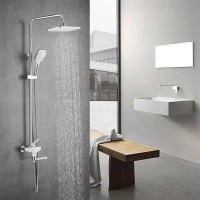 Душевая стойка Shevanik S8036F белый, хром