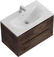 Тумба с раковиной BelBagno Etna 80 rovere moro, раковина BB-8099-80