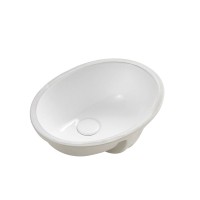 Раковина встраиваемая снизу GID Integrado 71164 Yj837 53 глянцевая белая, овальная, фаянс