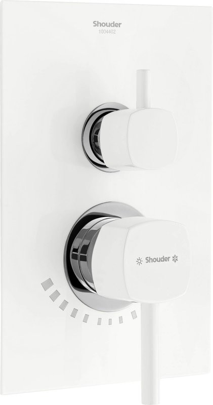 Душевой комплект Shouder Romer 0263108 С ВНУТРЕННЕЙ ЧАСТЬЮ, слоновая кость, хром