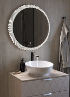 Накладная раковина Sanita luxe Art Cut40 белая